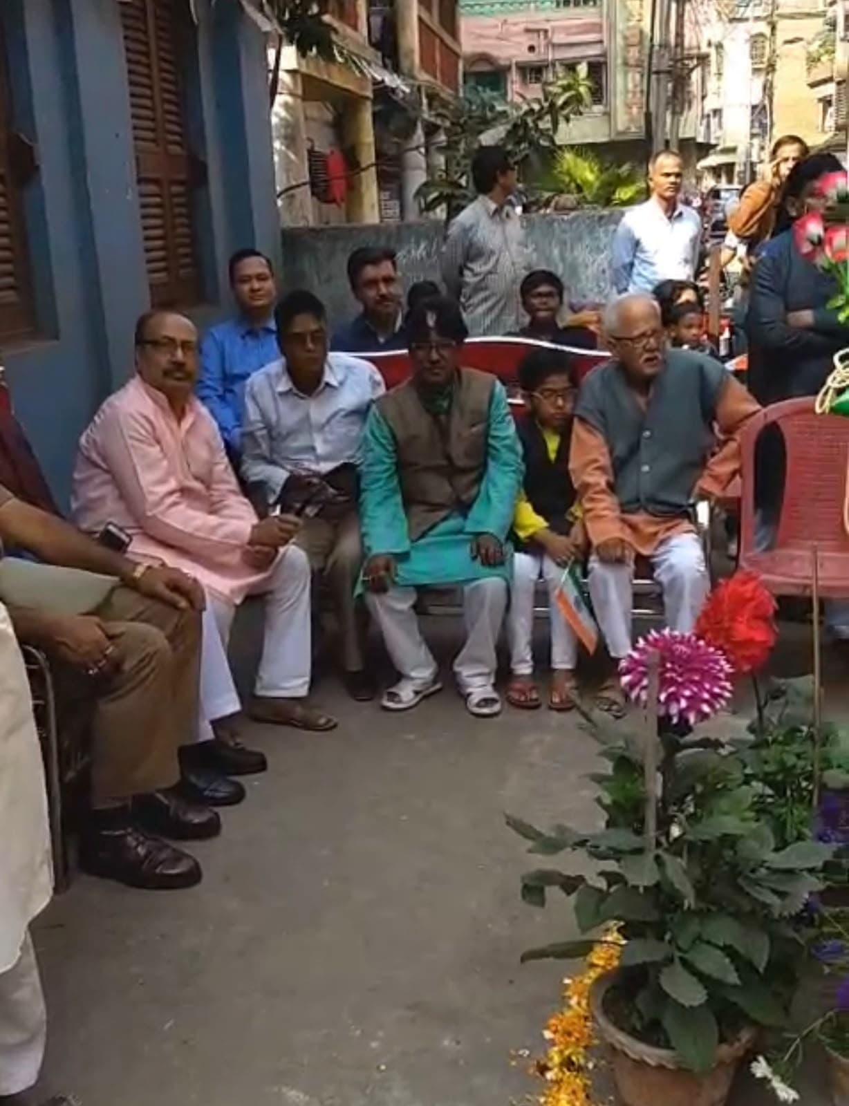 Members, guests and children at the programme